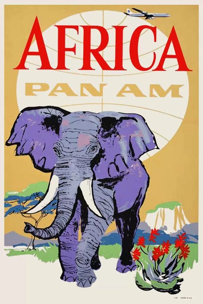 Elephants: Africa - Pan Am III by Unknown Artist