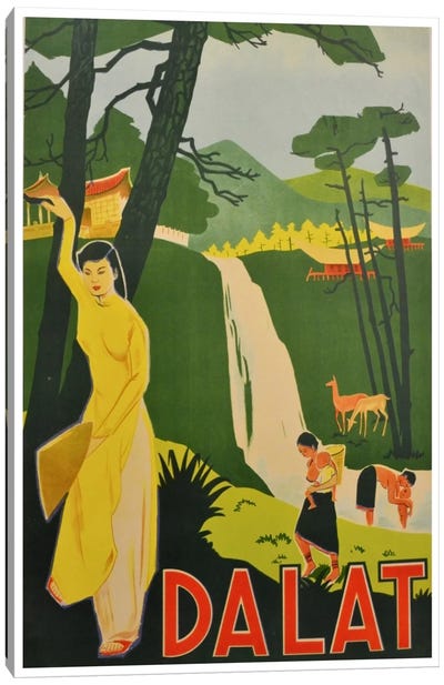 Da Lat, Vietnam Canvas Art Print - Vintage Travel Posters