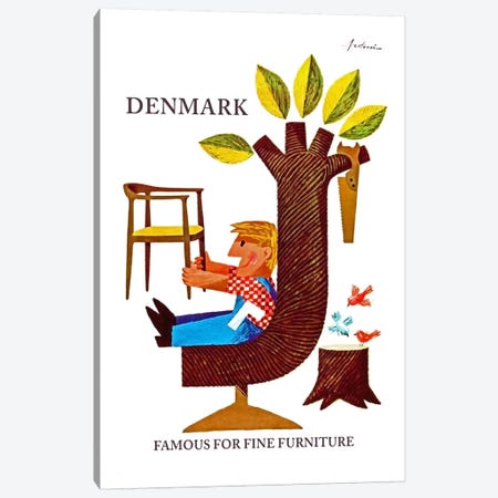 Denmark: Famous For Fine Furniture Canvas Print #LIV71} by Unknown Artist Canvas Art Print