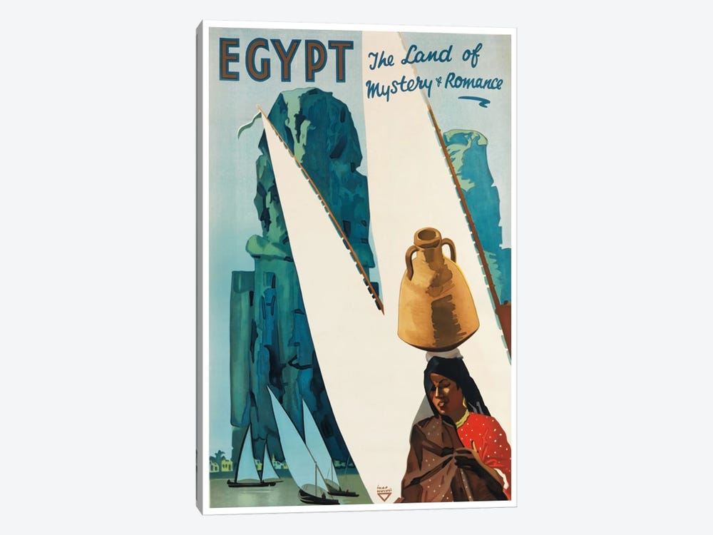 Egypt: The Land Of Mystery & Romance by Unknown Artist 1-piece Canvas Artwork