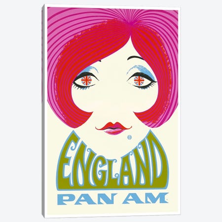 England - Pan Am Canvas Print #LIV86} by Unknown Artist Canvas Art Print
