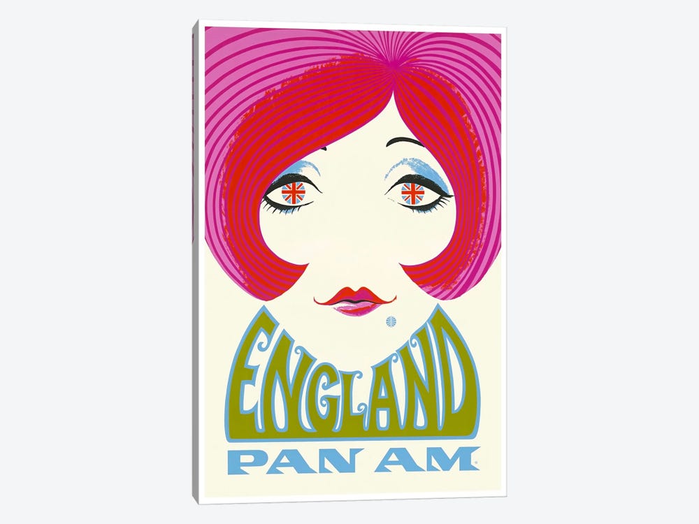 England - Pan Am by Unknown Artist 1-piece Canvas Art