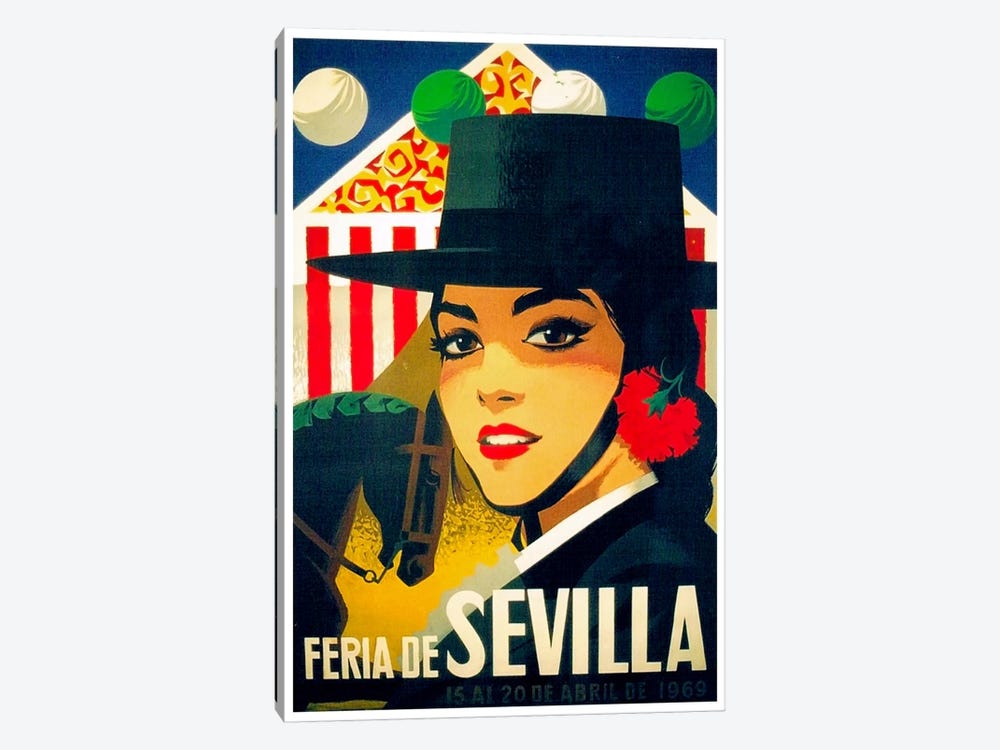 Feria de Sevilla, 15-20 de Abril de 1969 by Unknown Artist 1-piece Canvas Wall Art