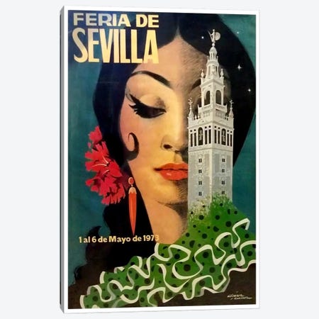 Feria de Sevilla, 1-6 de Mayo de 1973 Canvas Print #LIV89} by Unknown Artist Canvas Art