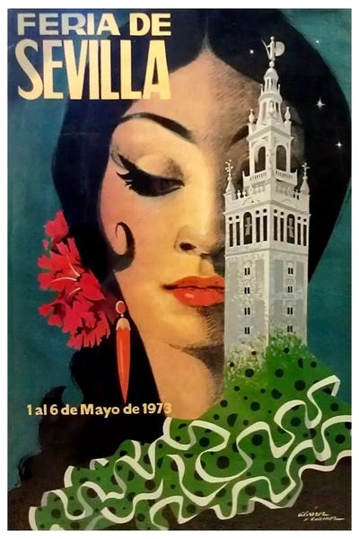 Spain: Feria de Sevilla, 1-6 de Mayo de 1973 by Unknown Artist