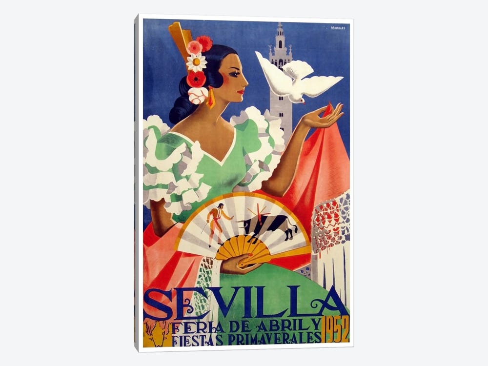 Feria de Sevilla, Abril de 1952 by Unknown Artist 1-piece Art Print