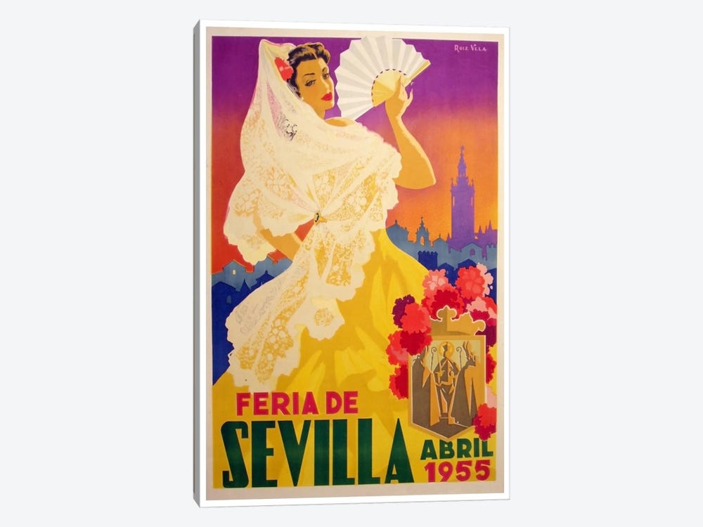 Feria de Sevilla, Abril de 1955 by Unknown Artist 1-piece Canvas Artwork