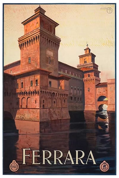 Vintage Travel Posters: Ferrara, Italy by Unknown Artist