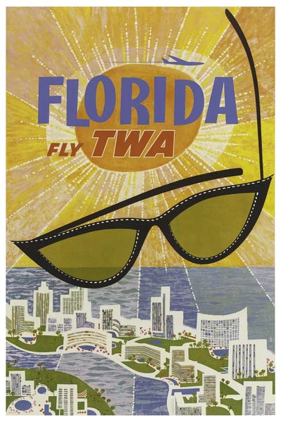 Florida: Florida - Fly TWA by Unknown Artist