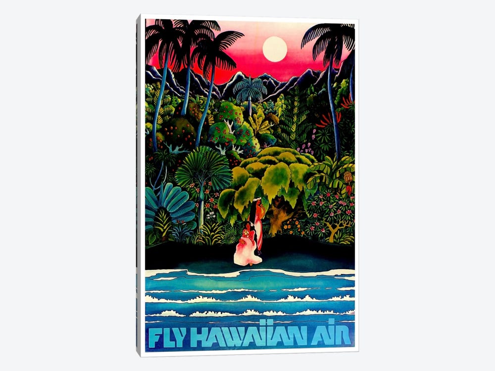 Fly Hawaiian Air by Unknown Artist 1-piece Canvas Art Print