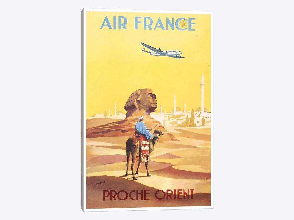 Air France - Proche Orient (Near East) I by Unknown Artist 1-piece Canvas Art Print