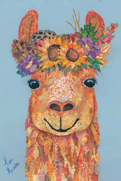 Lisa Morales: Llama Autumn by Lisa Morales