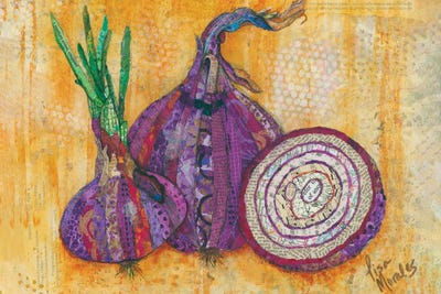 Lisa Morales - Canvas Prints: Red Onion by Lisa Morales