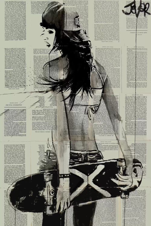 Sk8ter Gurl by Loui Jover wall art