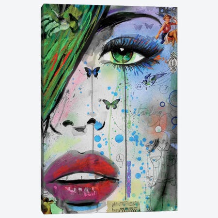 Starling Canvas Print #LJR108} by Loui Jover Canvas Wall Art