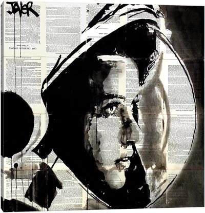 The Astronaut Canvas Art Print - Space Exploration Art