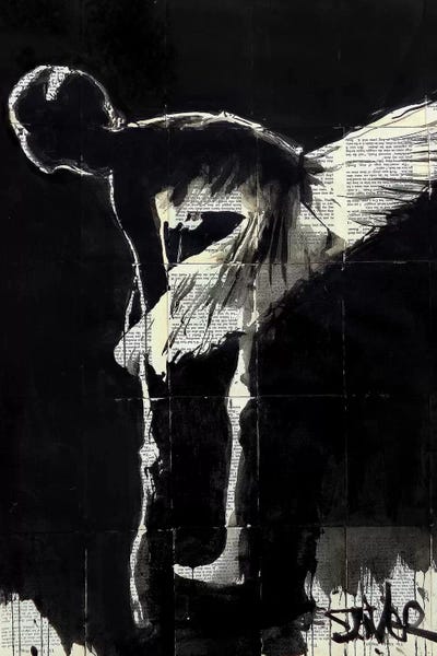 Black & White Pop Culture Art: Curtain Call by Loui Jover