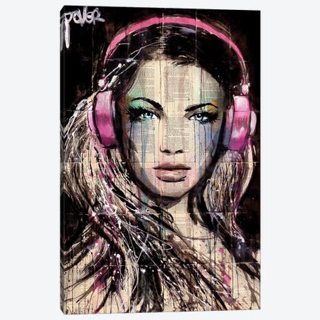 DJ Canvas Print #LJR116} by Loui Jover Canvas Artwork