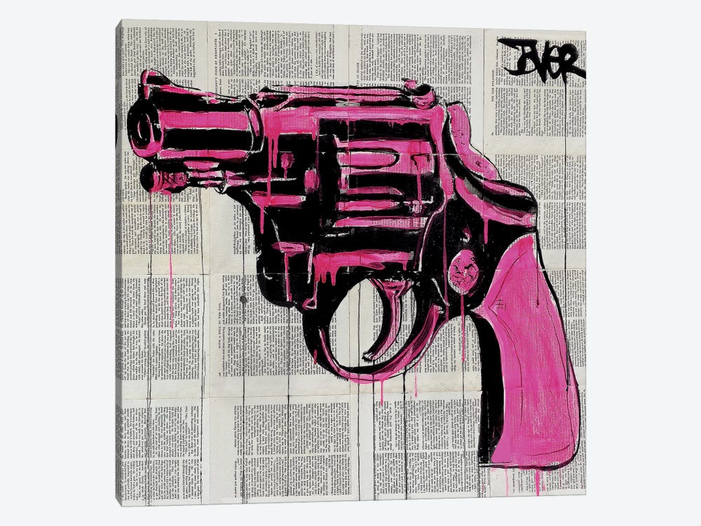 Pop Gun by Loui Jover 1-piece Canvas Artwork