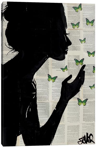 Simplicity II Canvas Art Print - Butterfly Art
