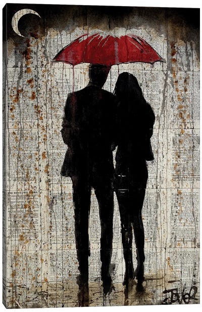 Some Rainy Day Canvas Art Print - Mixed Media Art