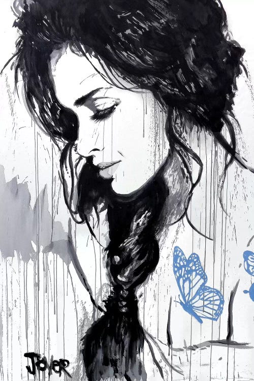 The Blue Tattoo by Loui Jover wall art