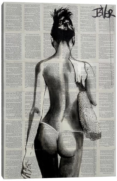 Summertime Canvas Art Print - Female Nudes