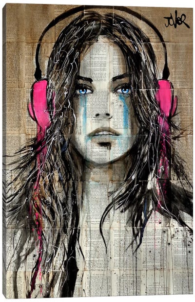 Wired Canvas Art Print - Bad Girl