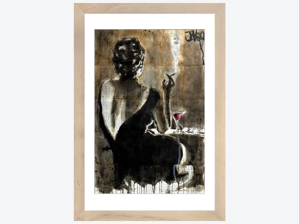 Canvas Thick Pigment Modern Painting Black and White Canvas