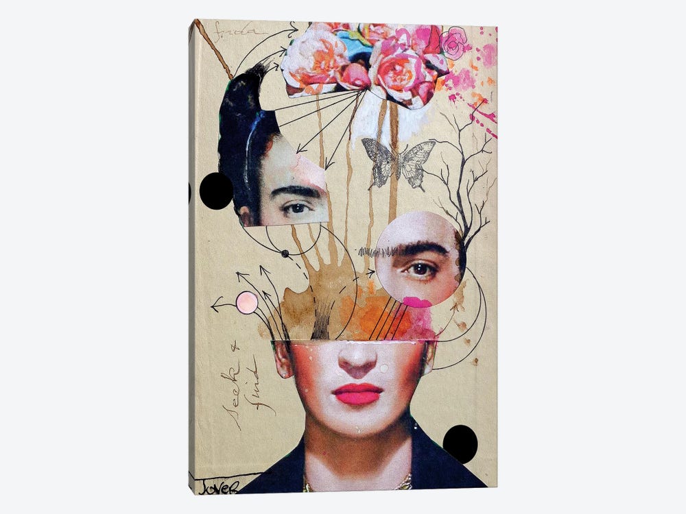 Frida For Beginners by Loui Jover 1-piece Canvas Wall Art