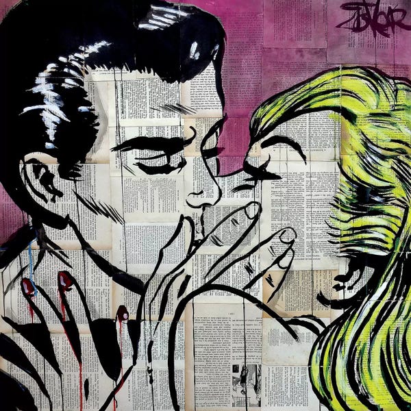 Similar To Roy Lichtenstein: Shut Up And Kiss Me by Loui Jover