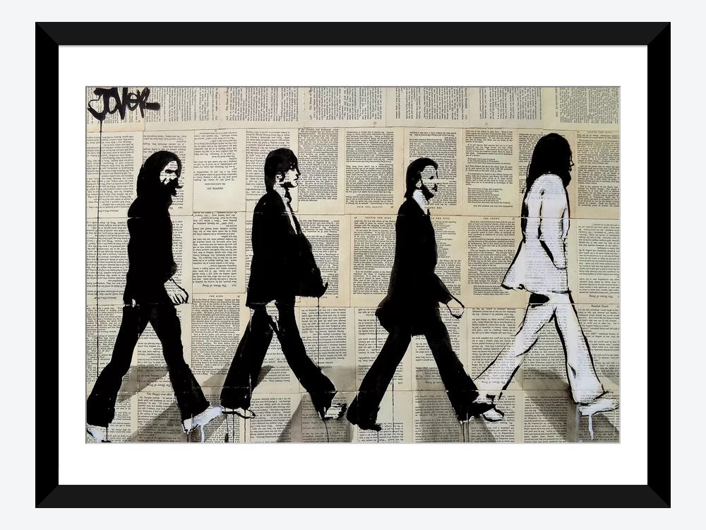the beatles silhouette stencil