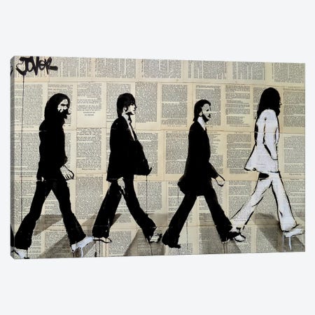 The Crossing Of Abbey Road Canvas Print #LJR153} by Loui Jover Art Print