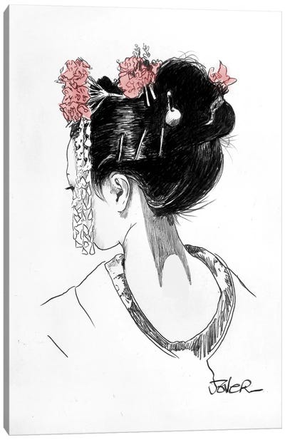 Atsuko Canvas Art Print - Geisha