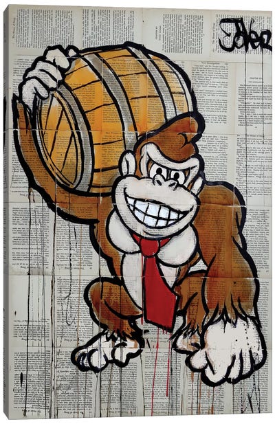 D. Kong Canvas Art Print - Video Game Art