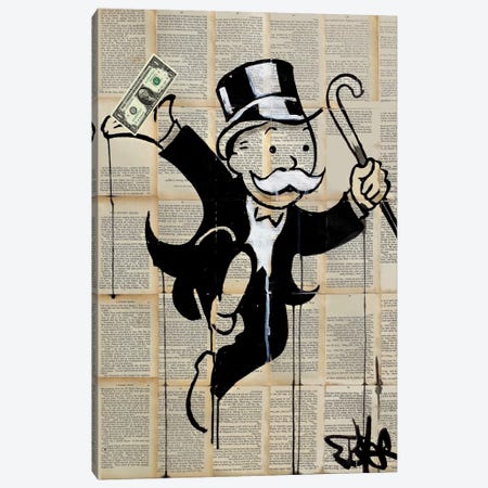 Money Man Canvas Print #LJR173} by Loui Jover Canvas Print