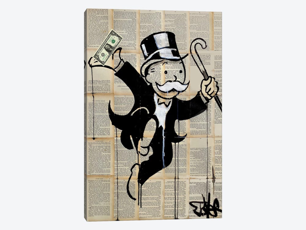 Money Man by Loui Jover 1-piece Canvas Art