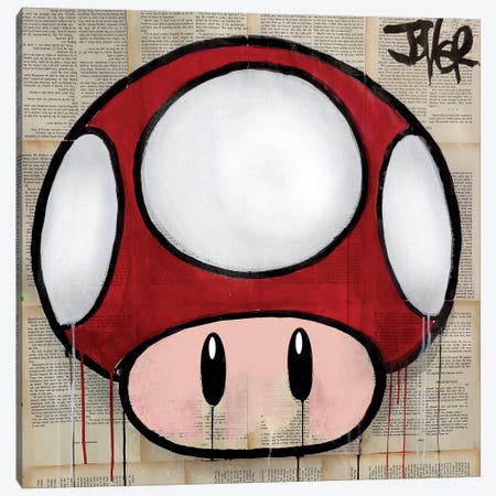 Mushroom Canvas Print #LJR174} by Loui Jover Canvas Wall Art