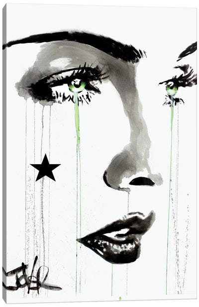 Black Star Canvas Art Print - Loui Jover