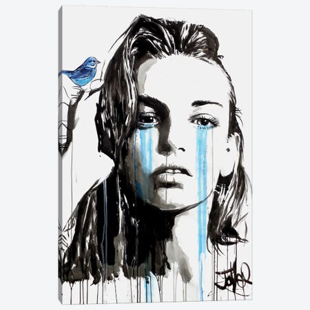 For You Blue Canvas Print #LJR195} by Loui Jover Canvas Artwork