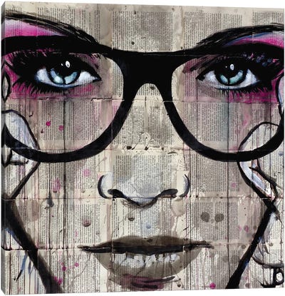 Specs Canvas Art Print - Hipster
