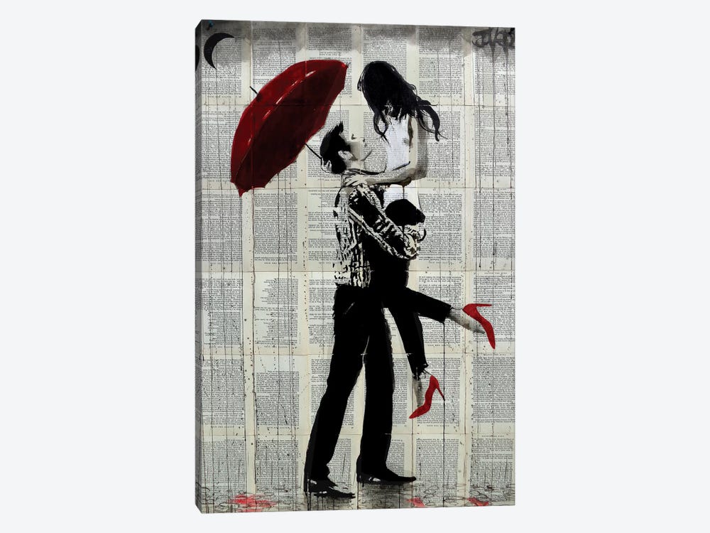 Love Rain by Loui Jover 1-piece Canvas Wall Art