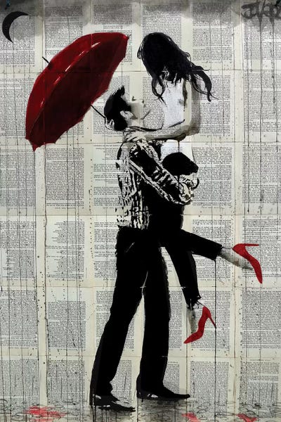 Umbrellas: Love Rain by Loui Jover