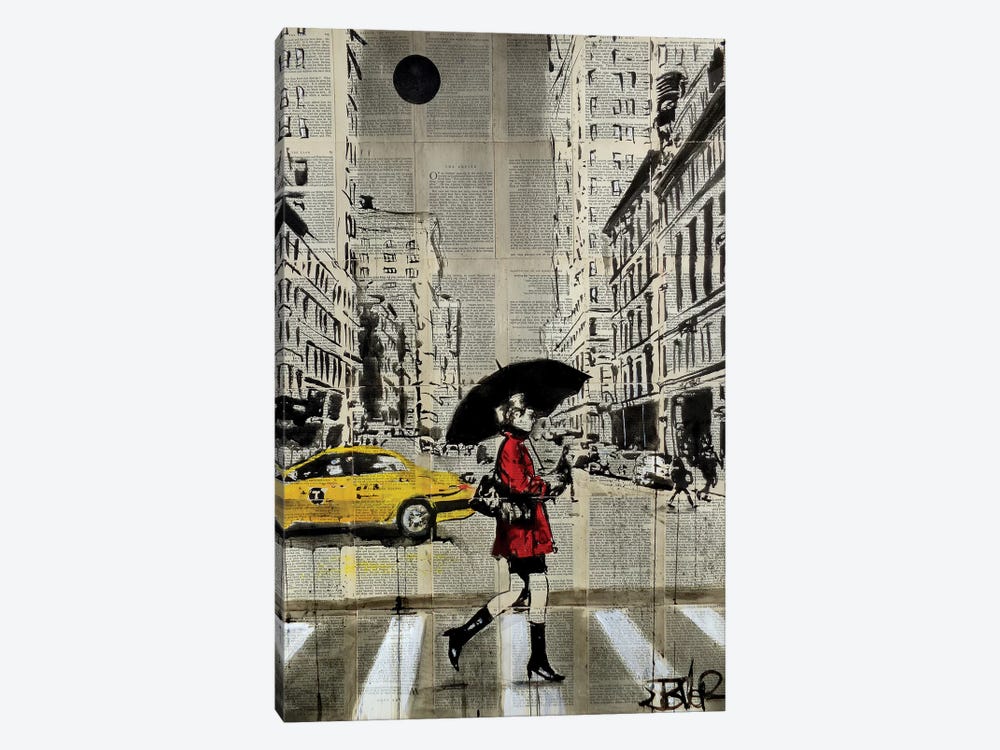 Red Coat by Loui Jover 1-piece Canvas Print