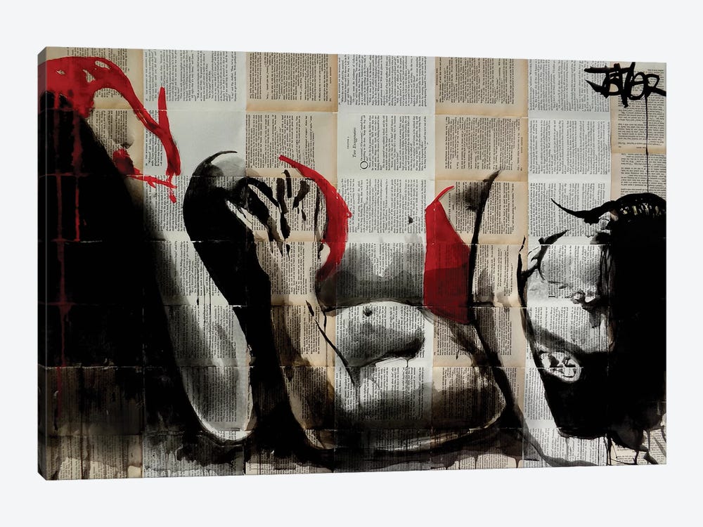 Lust In Red by Loui Jover 1-piece Canvas Print