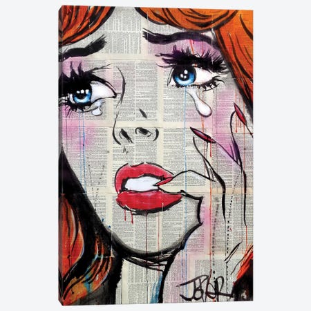 Retro Pop Tears Canvas Print #LJR225} by Loui Jover Canvas Art