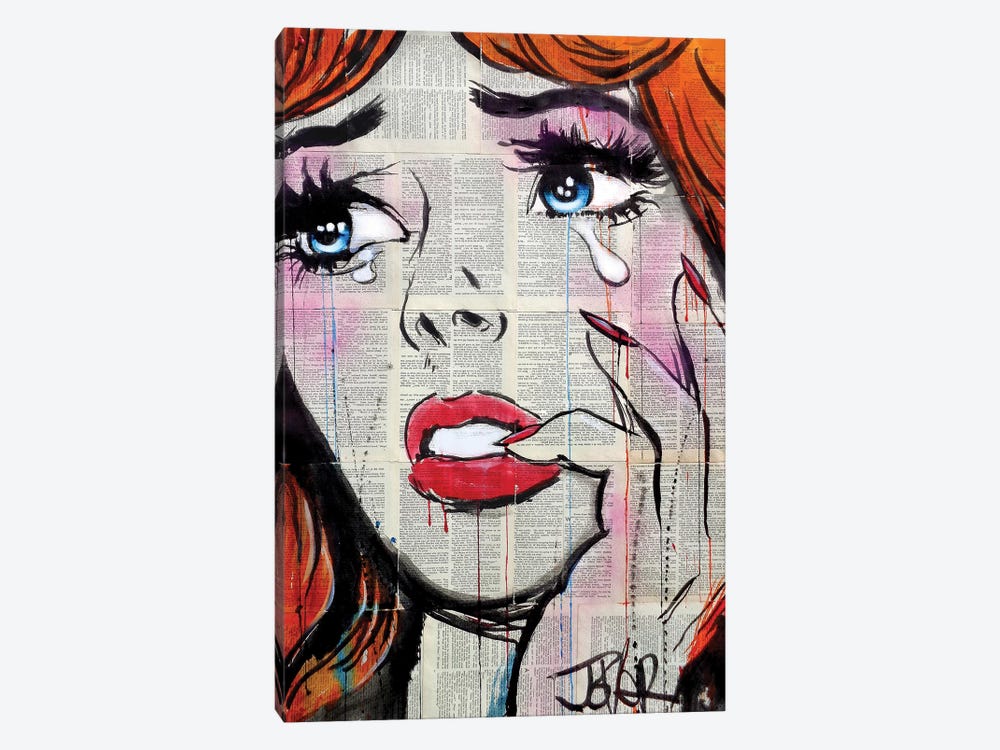 Retro Pop Tears by Loui Jover 1-piece Canvas Art Print