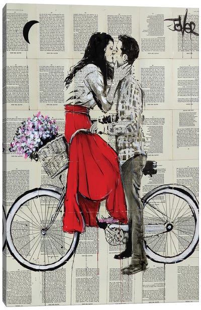 Bike Days Canvas Art Print - Bicycle Art