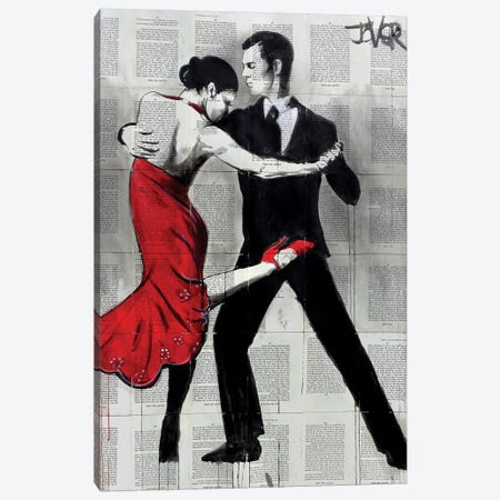 Flamenco Nights Canvas Print #LJR241} by Loui Jover Canvas Art Print