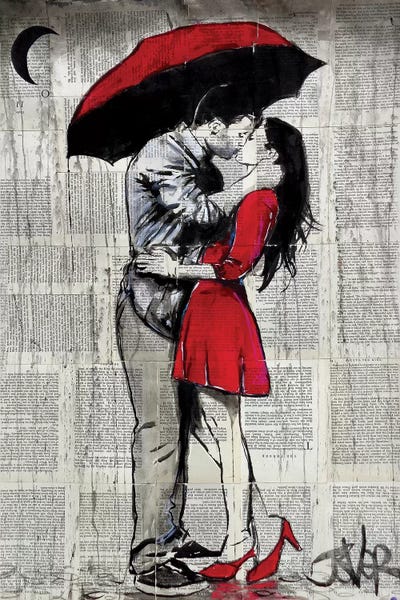 Women's Fashion: Red Rainy Love by Loui Jover